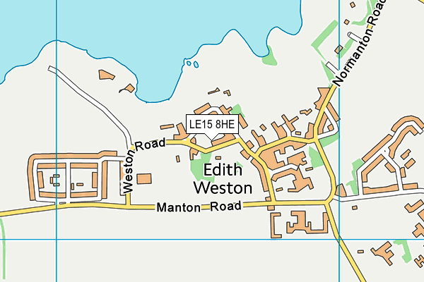 LE15 8HE map - OS VectorMap District (Ordnance Survey)