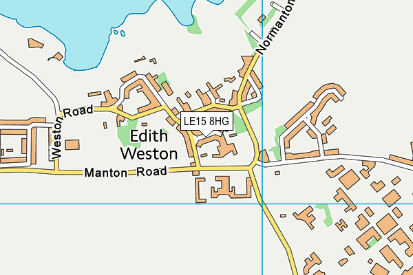 LE15 8HG map - OS VectorMap District (Ordnance Survey)