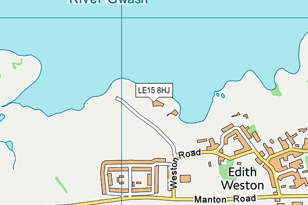 LE15 8HJ map - OS VectorMap District (Ordnance Survey)
