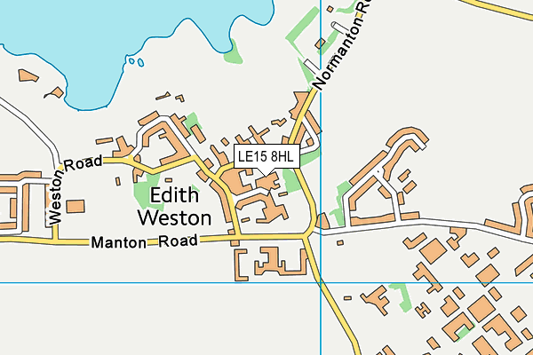 LE15 8HL map - OS VectorMap District (Ordnance Survey)