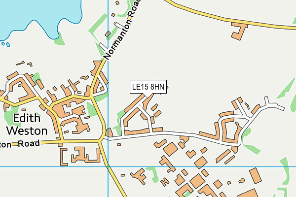 LE15 8HN map - OS VectorMap District (Ordnance Survey)