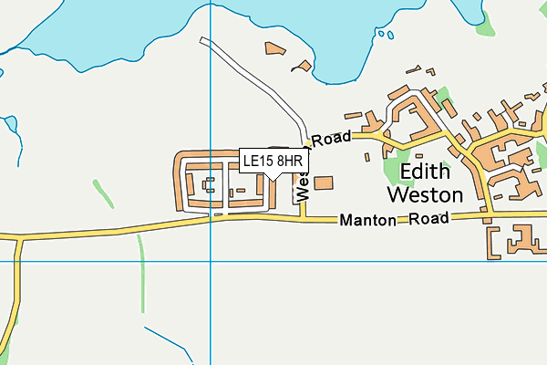 LE15 8HR map - OS VectorMap District (Ordnance Survey)