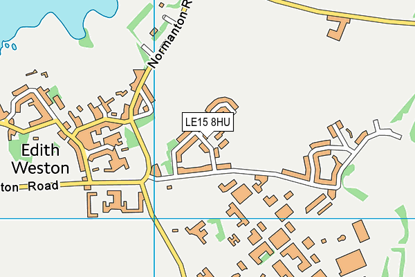 LE15 8HU map - OS VectorMap District (Ordnance Survey)