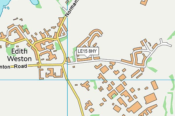 LE15 8HY map - OS VectorMap District (Ordnance Survey)