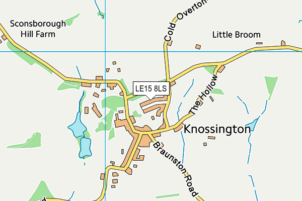 LE15 8LS map - OS VectorMap District (Ordnance Survey)