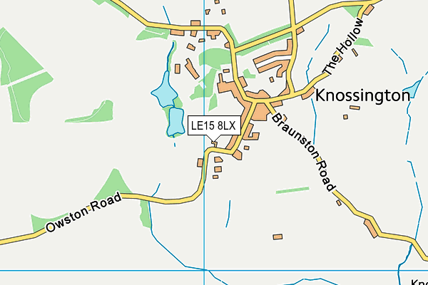 LE15 8LX map - OS VectorMap District (Ordnance Survey)