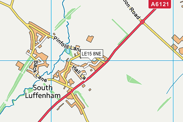 LE15 8NE map - OS VectorMap District (Ordnance Survey)
