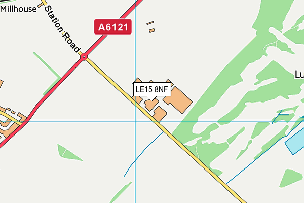 LE15 8NF map - OS VectorMap District (Ordnance Survey)