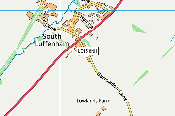 LE15 8NH map - OS VectorMap District (Ordnance Survey)