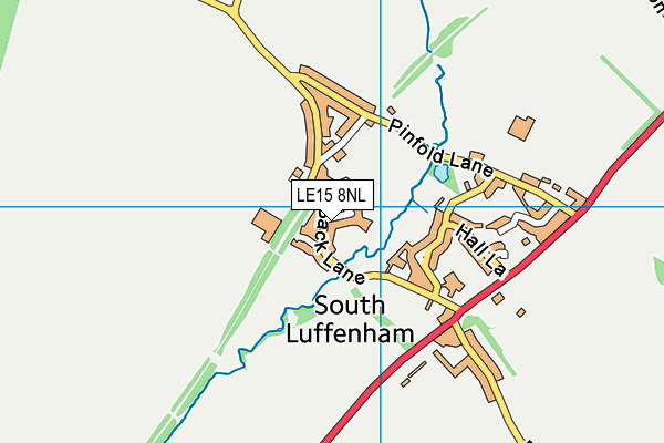 LE15 8NL map - OS VectorMap District (Ordnance Survey)