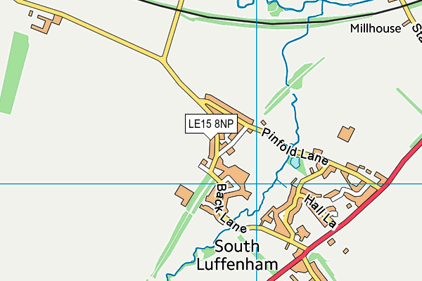 LE15 8NP map - OS VectorMap District (Ordnance Survey)