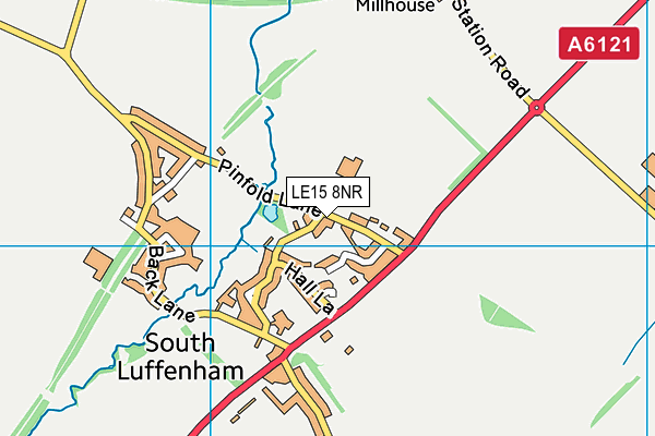 LE15 8NR map - OS VectorMap District (Ordnance Survey)