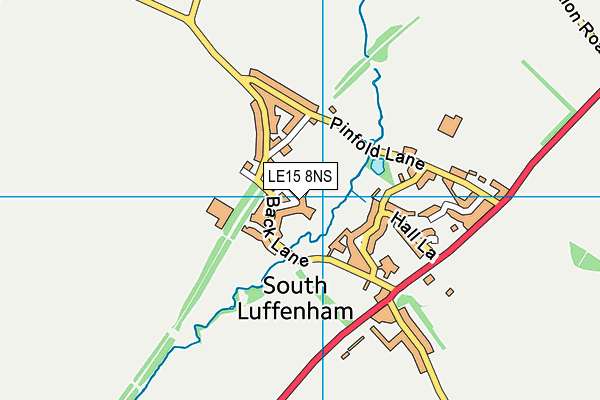 LE15 8NS map - OS VectorMap District (Ordnance Survey)