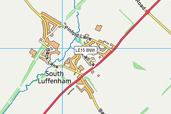 LE15 8NW map - OS VectorMap District (Ordnance Survey)