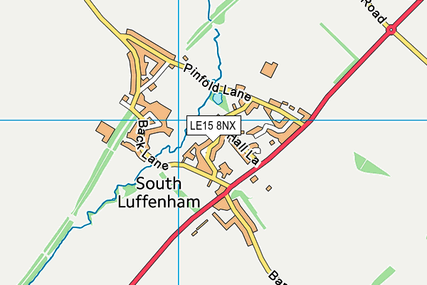 LE15 8NX map - OS VectorMap District (Ordnance Survey)