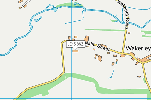 LE15 8NZ map - OS VectorMap District (Ordnance Survey)