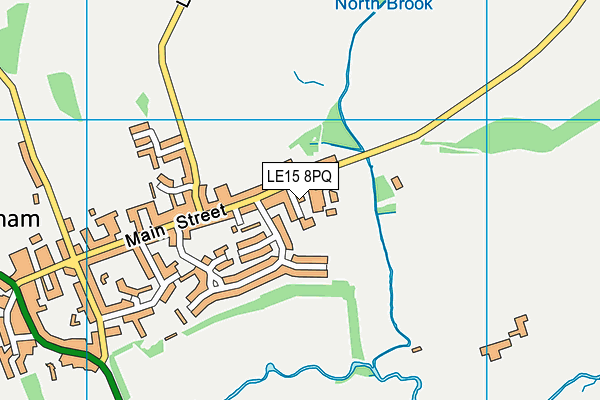 LE15 8PQ map - OS VectorMap District (Ordnance Survey)