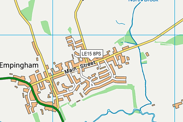 LE15 8PS map - OS VectorMap District (Ordnance Survey)