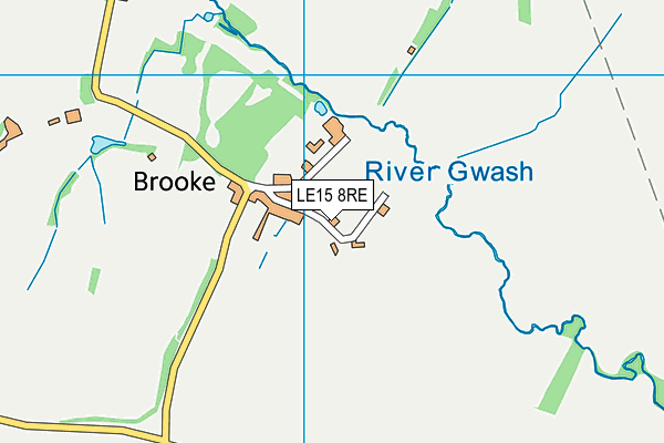 LE15 8RE map - OS VectorMap District (Ordnance Survey)