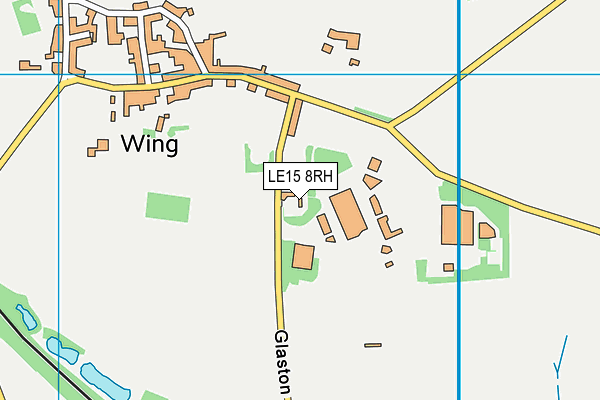 LE15 8RH map - OS VectorMap District (Ordnance Survey)