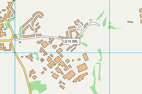 LE15 8RL map - OS VectorMap District (Ordnance Survey)