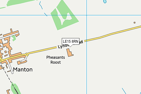 LE15 8RN map - OS VectorMap District (Ordnance Survey)