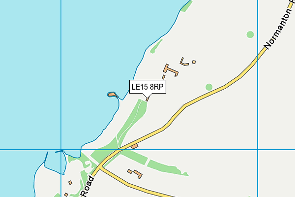 LE15 8RP map - OS VectorMap District (Ordnance Survey)