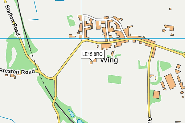 LE15 8RQ map - OS VectorMap District (Ordnance Survey)