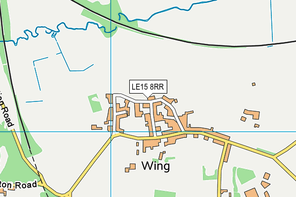 LE15 8RR map - OS VectorMap District (Ordnance Survey)