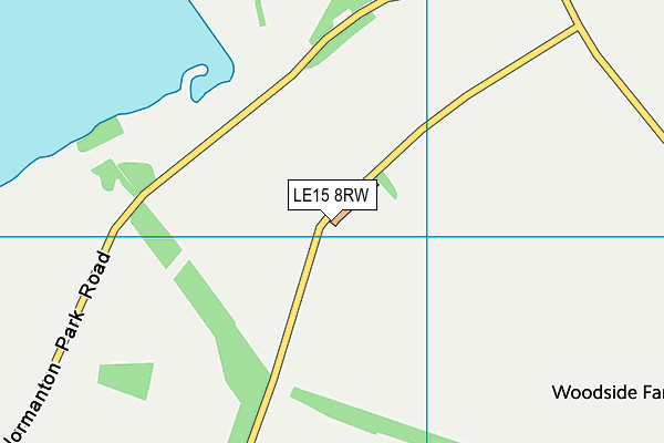LE15 8RW map - OS VectorMap District (Ordnance Survey)