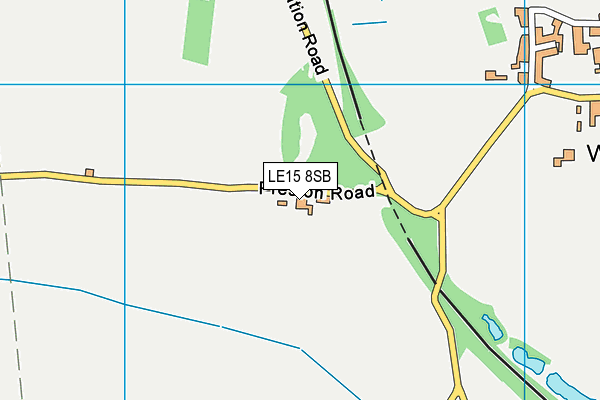 LE15 8SB map - OS VectorMap District (Ordnance Survey)