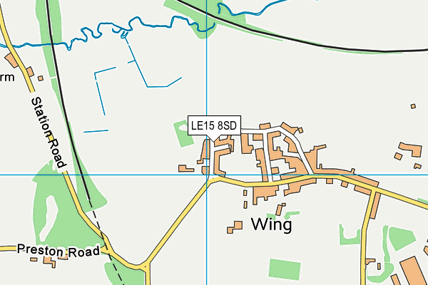 LE15 8SD map - OS VectorMap District (Ordnance Survey)