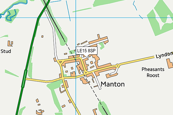 LE15 8SP map - OS VectorMap District (Ordnance Survey)