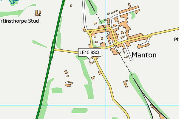 LE15 8SQ map - OS VectorMap District (Ordnance Survey)
