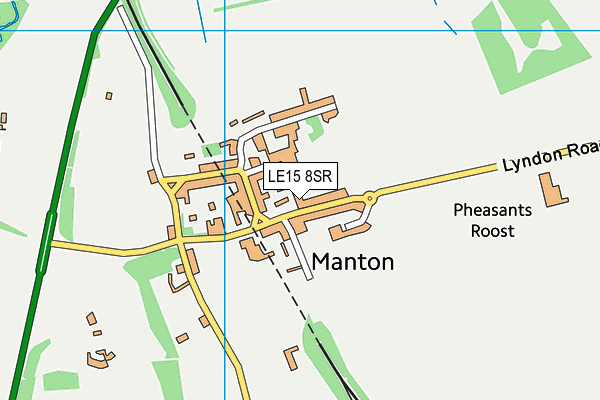 LE15 8SR map - OS VectorMap District (Ordnance Survey)