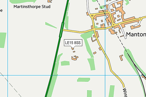 LE15 8SS map - OS VectorMap District (Ordnance Survey)