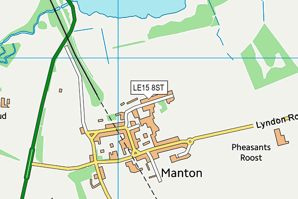 LE15 8ST map - OS VectorMap District (Ordnance Survey)