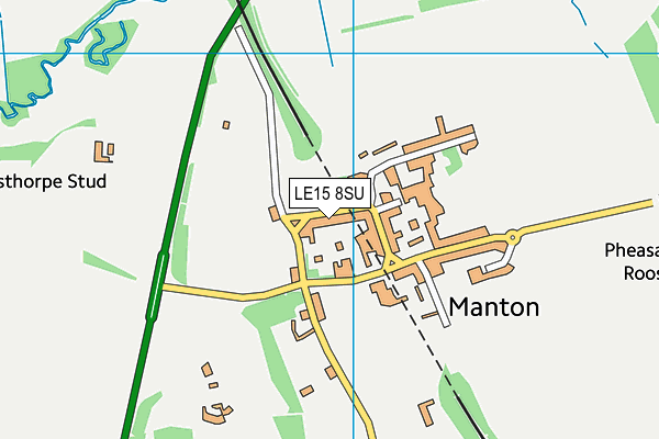 LE15 8SU map - OS VectorMap District (Ordnance Survey)