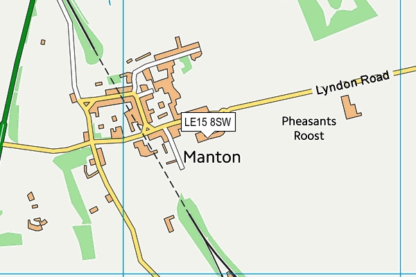 LE15 8SW map - OS VectorMap District (Ordnance Survey)