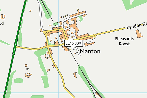 LE15 8SX map - OS VectorMap District (Ordnance Survey)