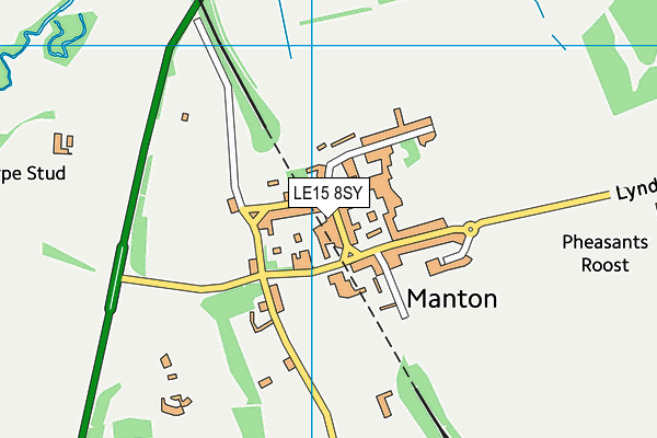 LE15 8SY map - OS VectorMap District (Ordnance Survey)