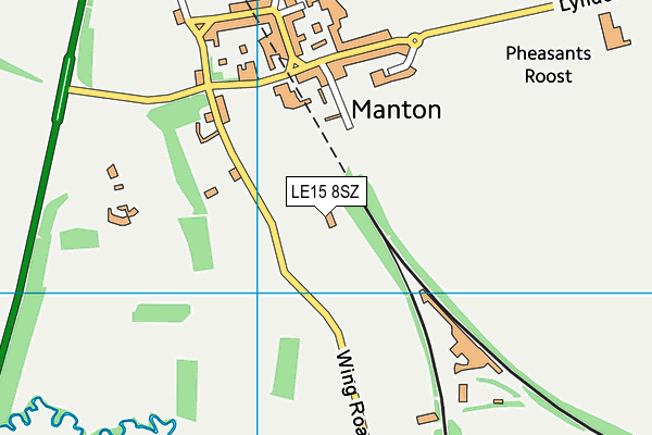 LE15 8SZ map - OS VectorMap District (Ordnance Survey)
