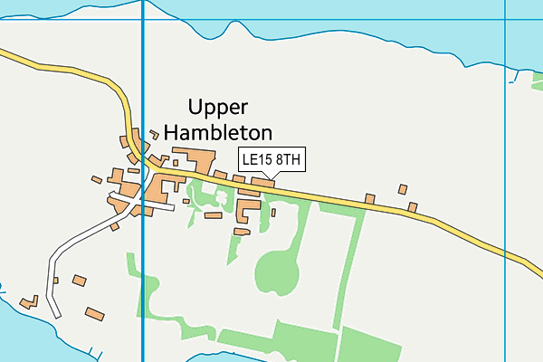 Hambleton Hall map (LE15 8TH) - OS VectorMap District (Ordnance Survey)
