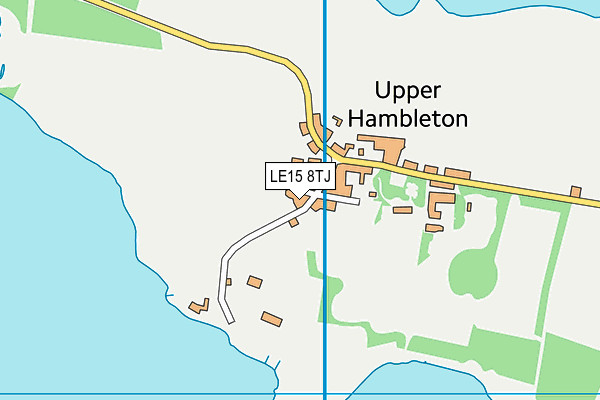 LE15 8TJ map - OS VectorMap District (Ordnance Survey)