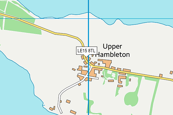 LE15 8TL map - OS VectorMap District (Ordnance Survey)