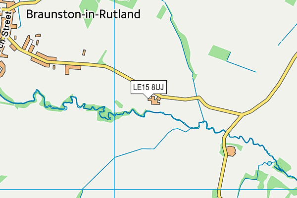 LE15 8UJ map - OS VectorMap District (Ordnance Survey)