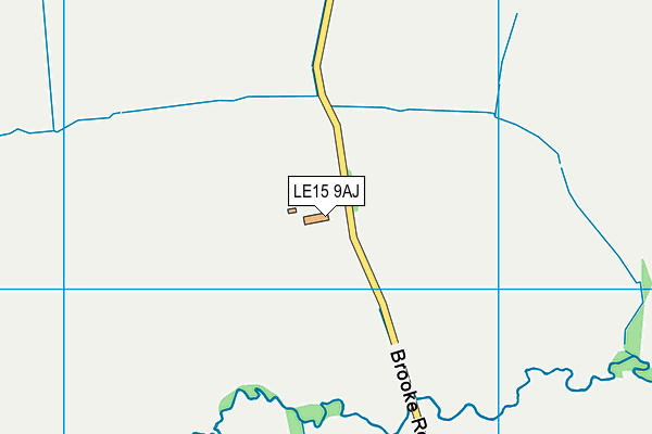 LE15 9AJ map - OS VectorMap District (Ordnance Survey)