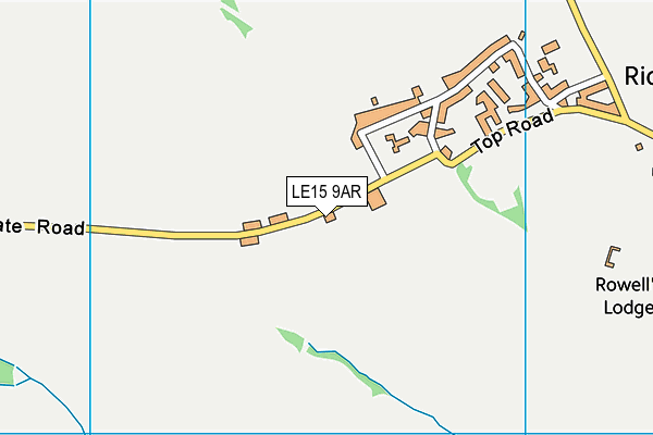 LE15 9AR map - OS VectorMap District (Ordnance Survey)