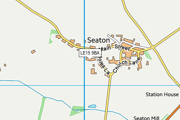 LE15 9BA map - OS VectorMap District (Ordnance Survey)