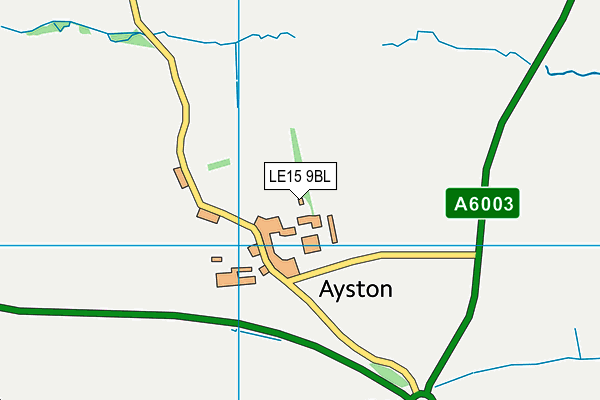 LE15 9BL map - OS VectorMap District (Ordnance Survey)